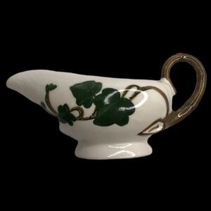California Ivy Poppytrail Metlox VTG Hand Painted 7” Gravy Boat in EUC